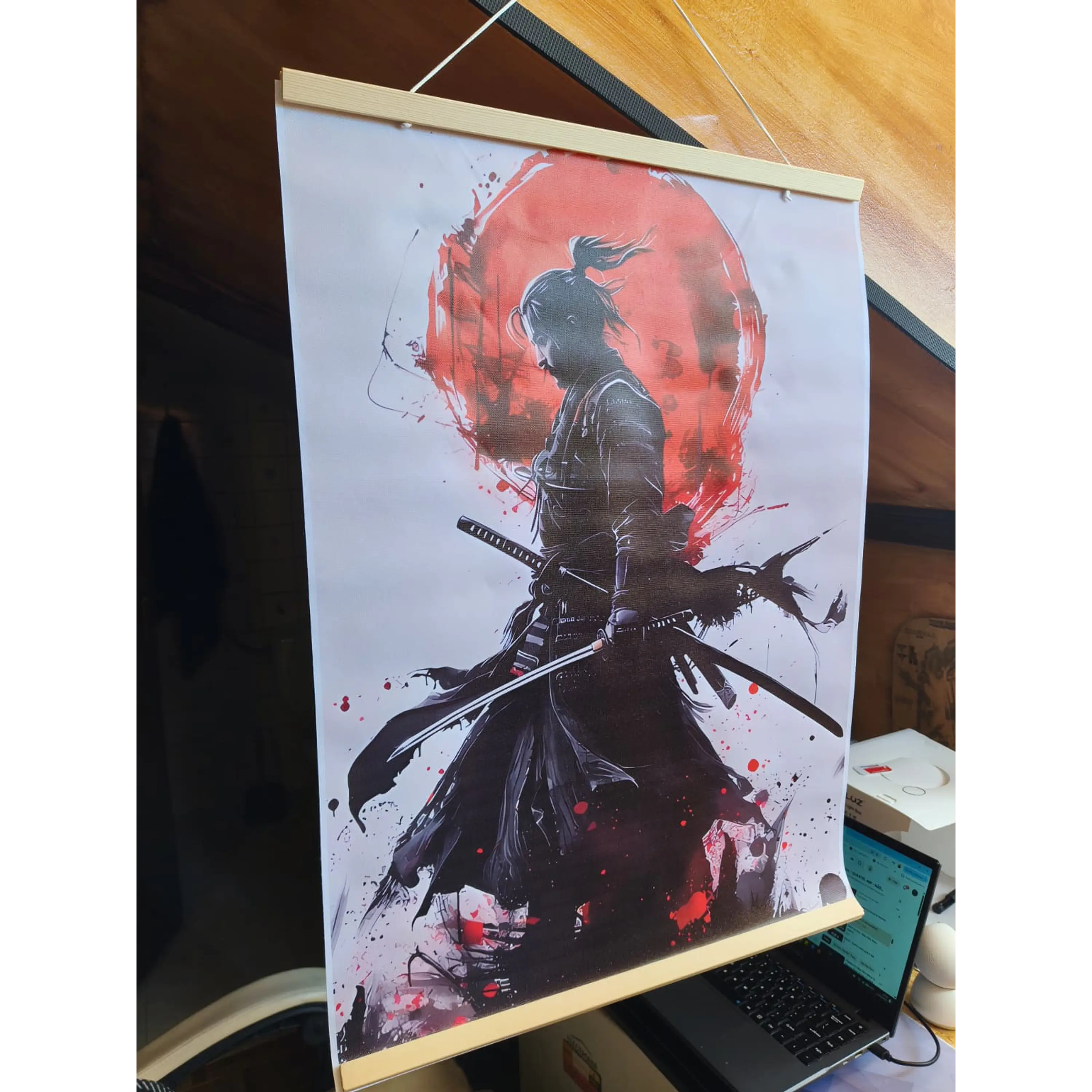 Toile imprimée enroulable Love 70 x 50 cm - RONIN Samouraï, Impeccable 4