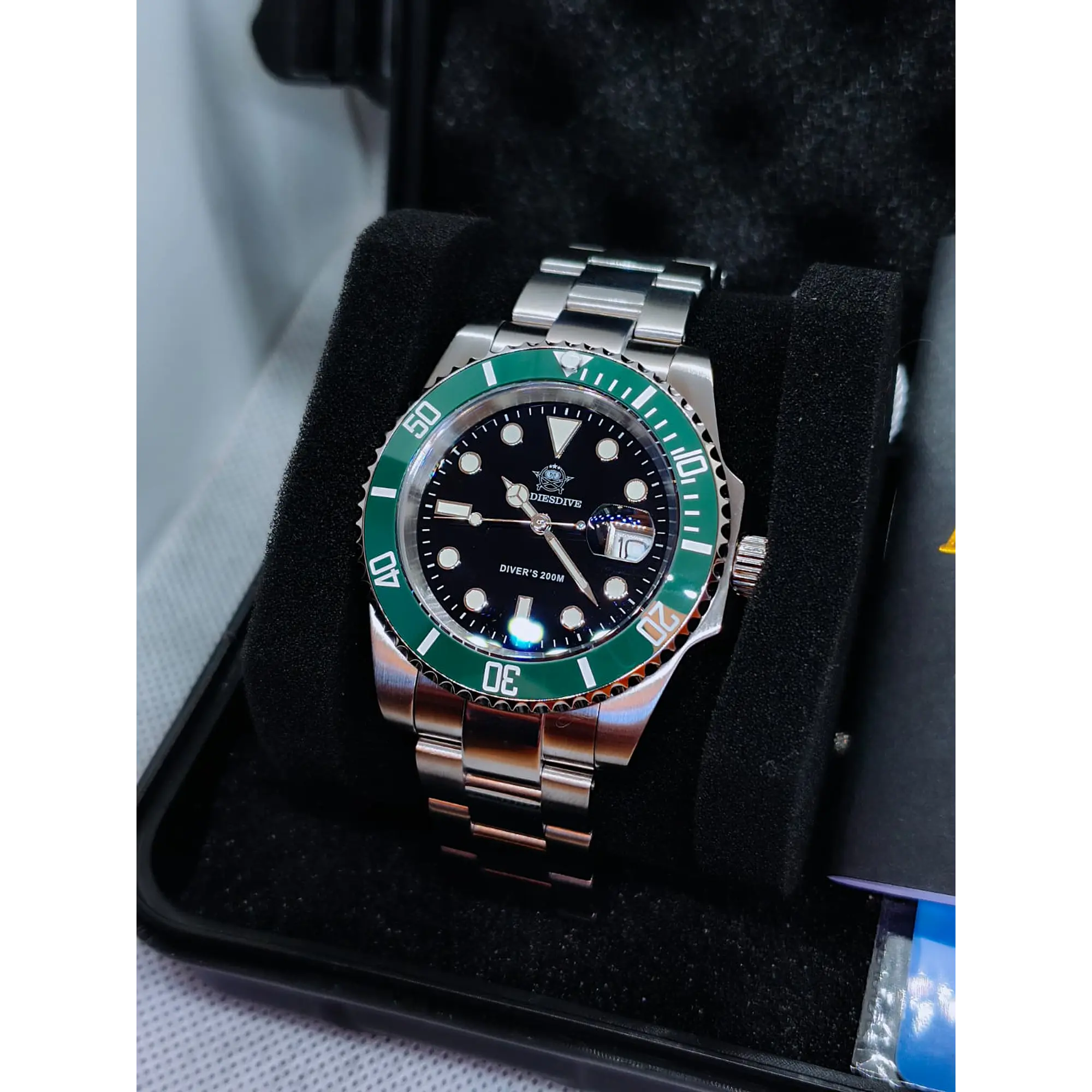 Relógio Diver Addiesdive Original - Green Black OP. 5