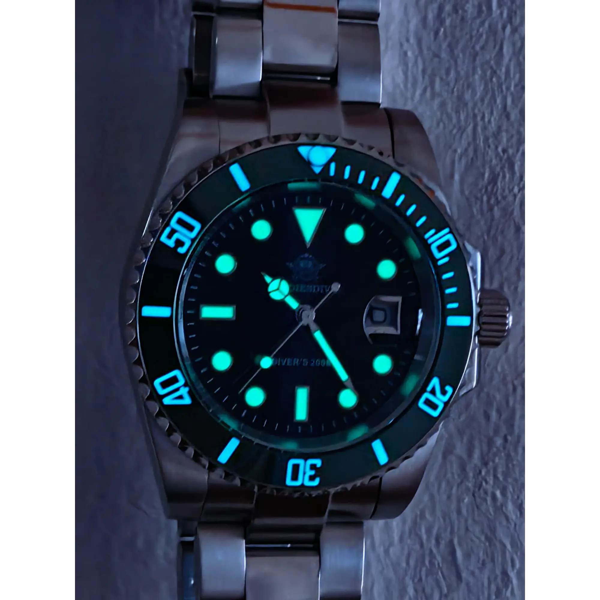 Relógio Diver Addiesdive Original - Green Black OP. 9