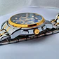 Relógio Cronómentro em aço inox Dourado e Prata, com Azul Marinho. - Thumbnail 5