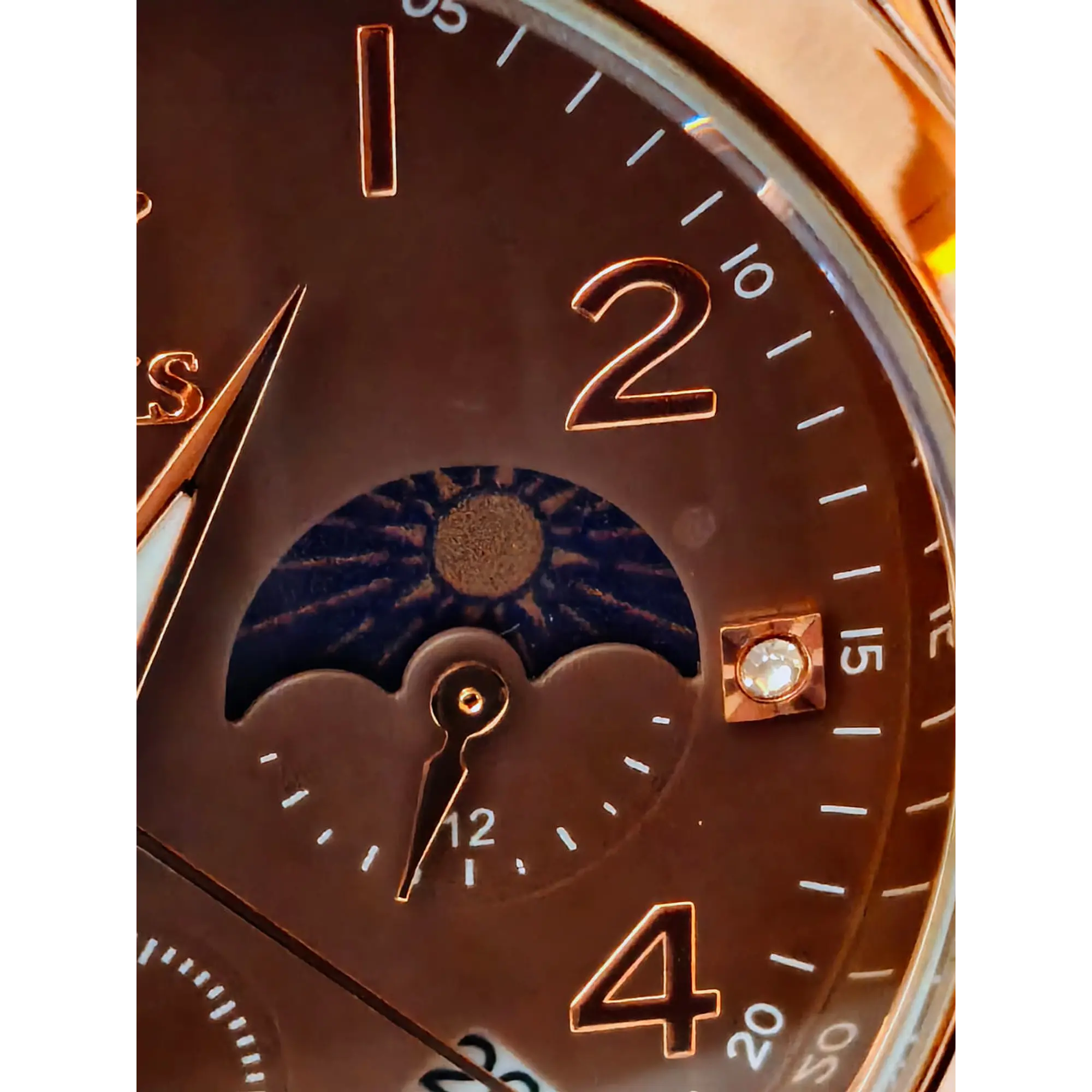 Montre chronographe vintage Brown Inspector par OLEVS 3