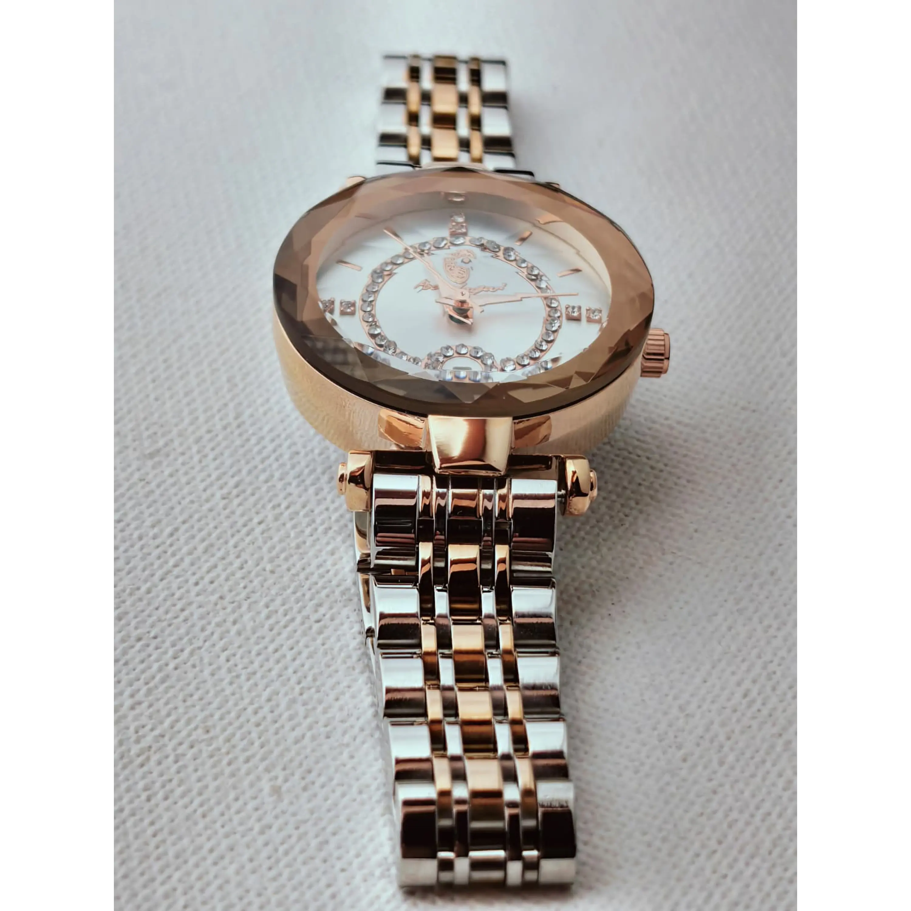 Relógio Feminino 30mm Aço 316L Champanhe 5