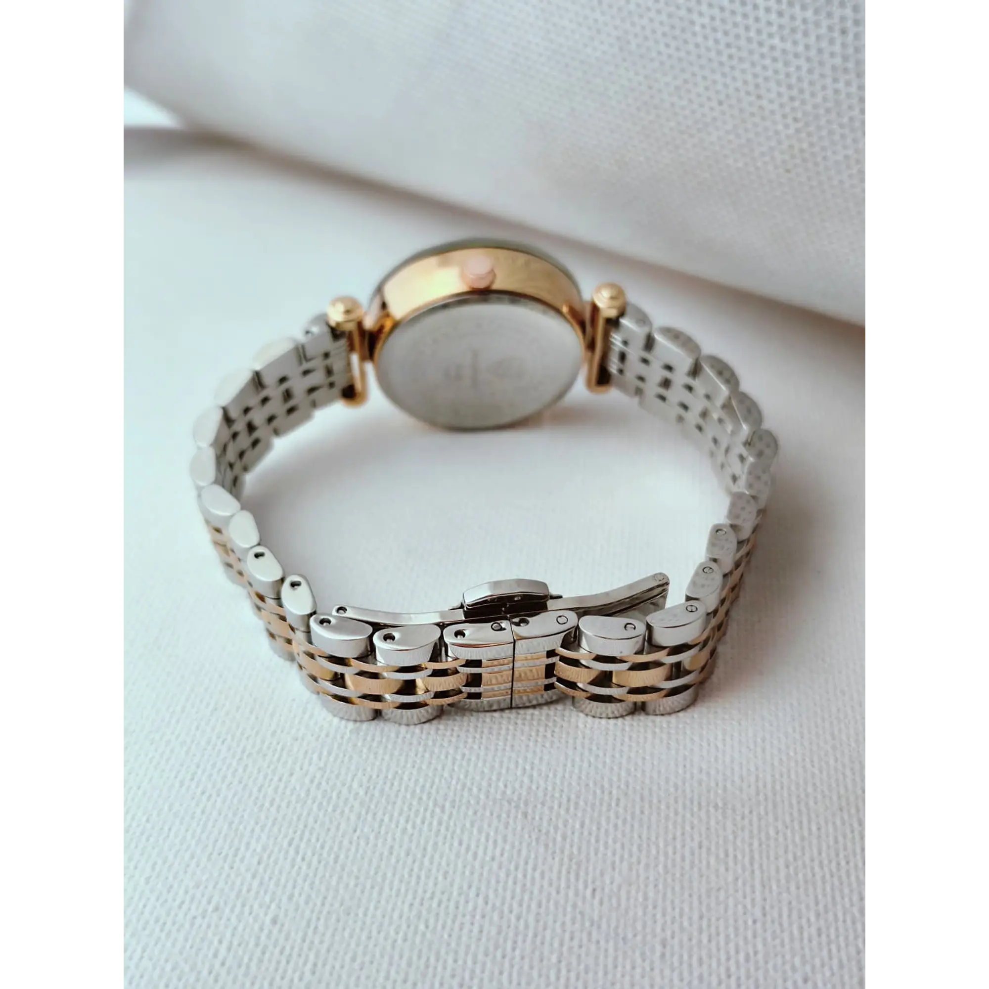 Relógio Feminino 30mm Aço 316L Champanhe 9