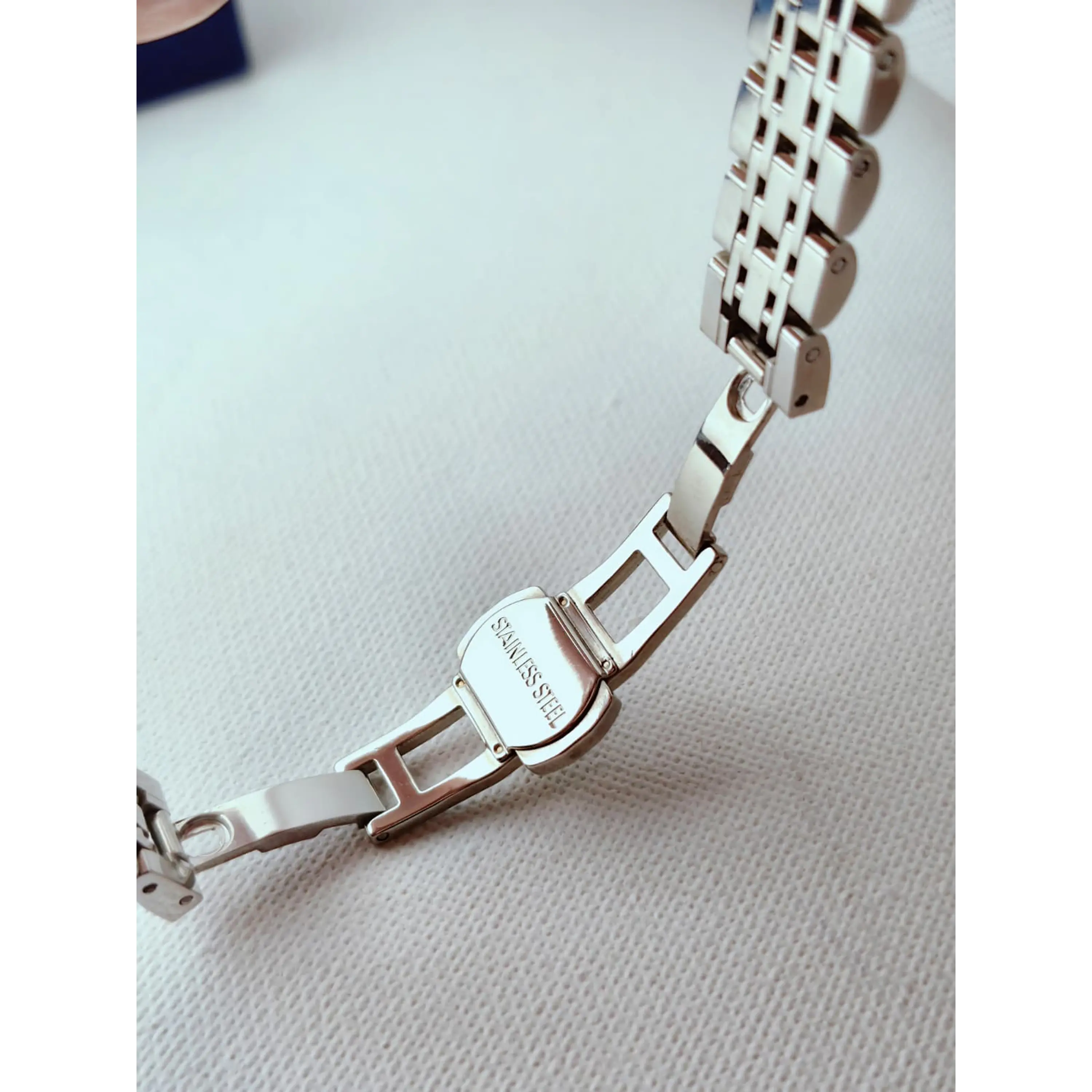 Relógio Feminino 30mm Aço 316L Champanhe 12