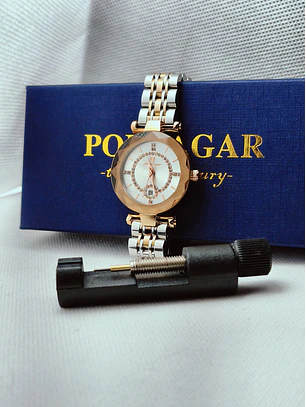 Relógio Feminino 30mm Aço 316L Champanhe