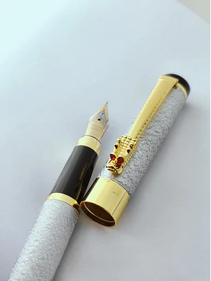 Caneta de Caligrafia White Dragon