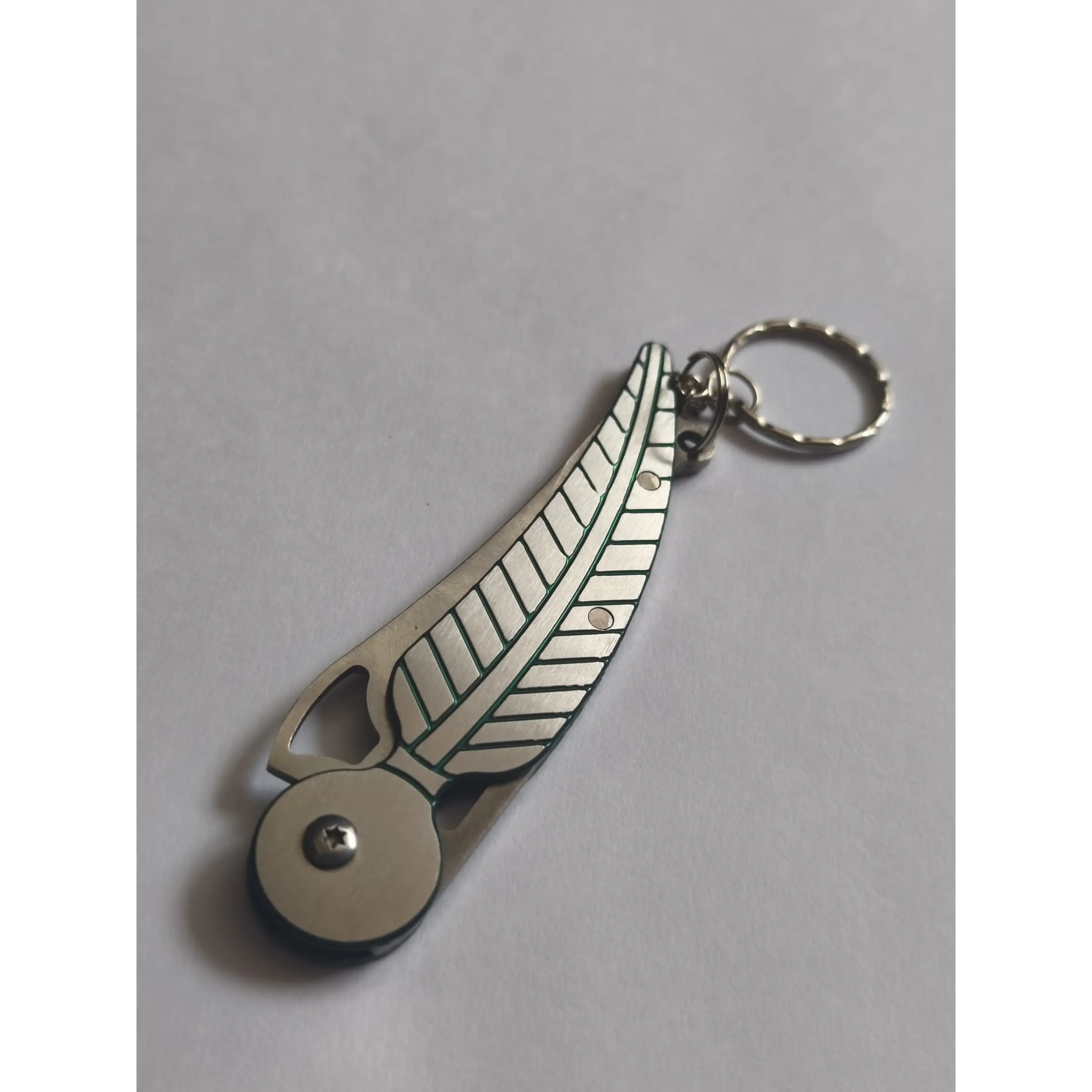 Couteau de poche avec porte-clés, LEAF - 17 cm 4