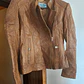 Casaco Couro Verdadeiro Carrie Hoxton London - Brown - Thumbnail 15