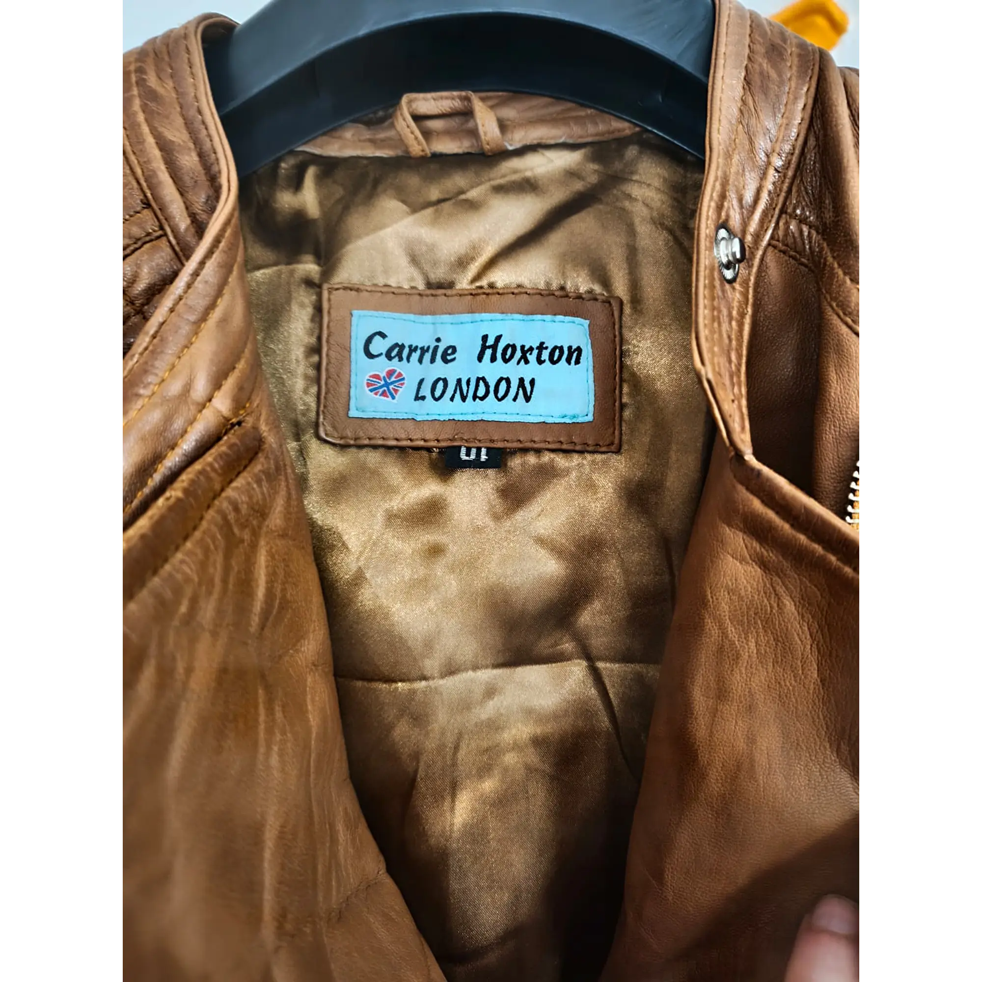 Casaco Couro Verdadeiro Carrie Hoxton London - Brown 3