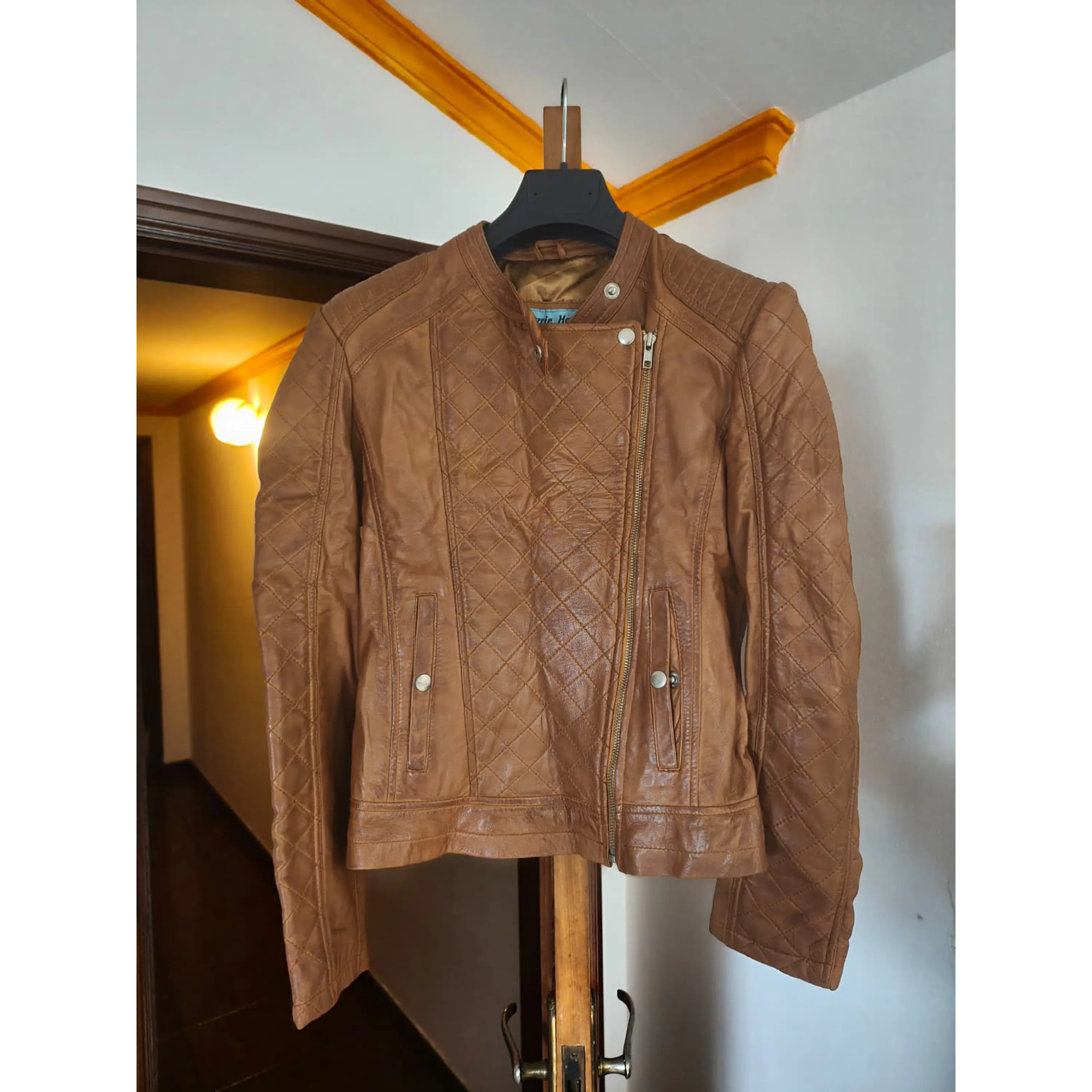 Casaco Couro Verdadeiro Carrie Hoxton London - Brown 5