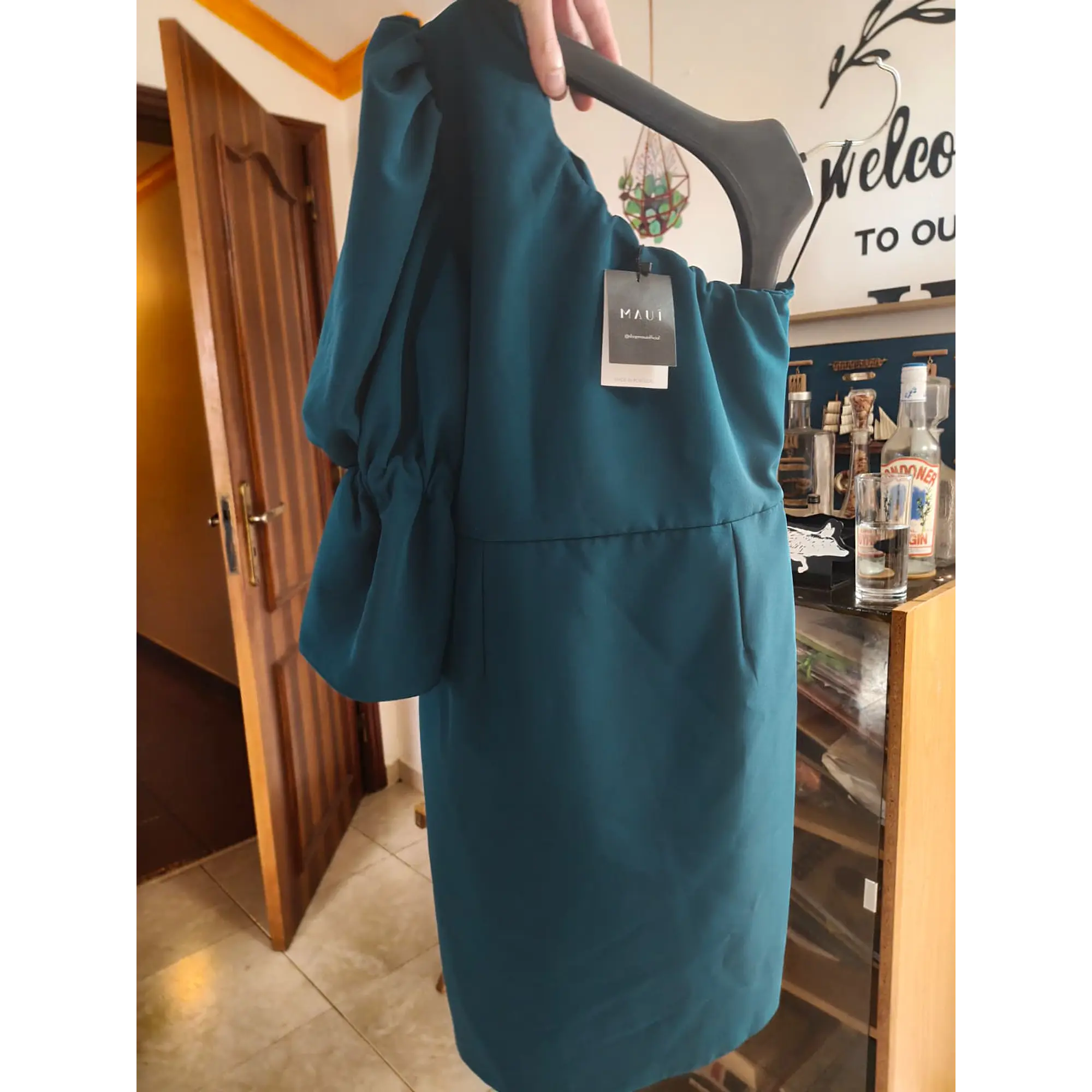 Vestido de Gala - Elegância em Verde-Petróleo - MAUÎ Original 2