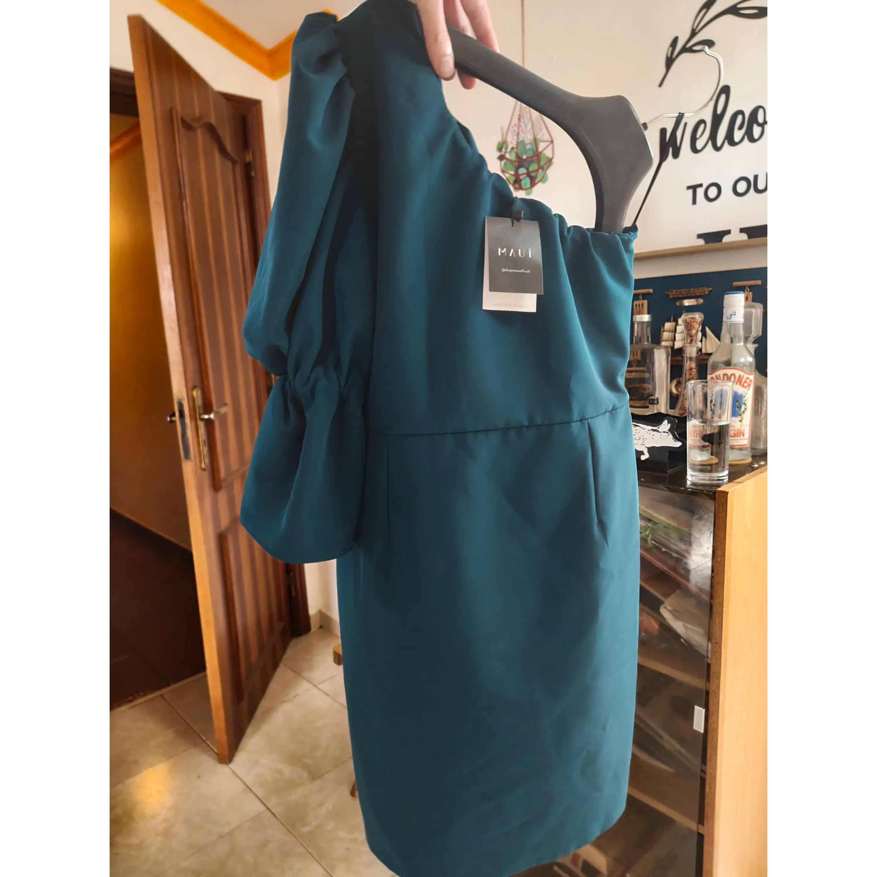 Vestido de Gala - Elegância em Verde-Petróleo - MAUÎ Original 2