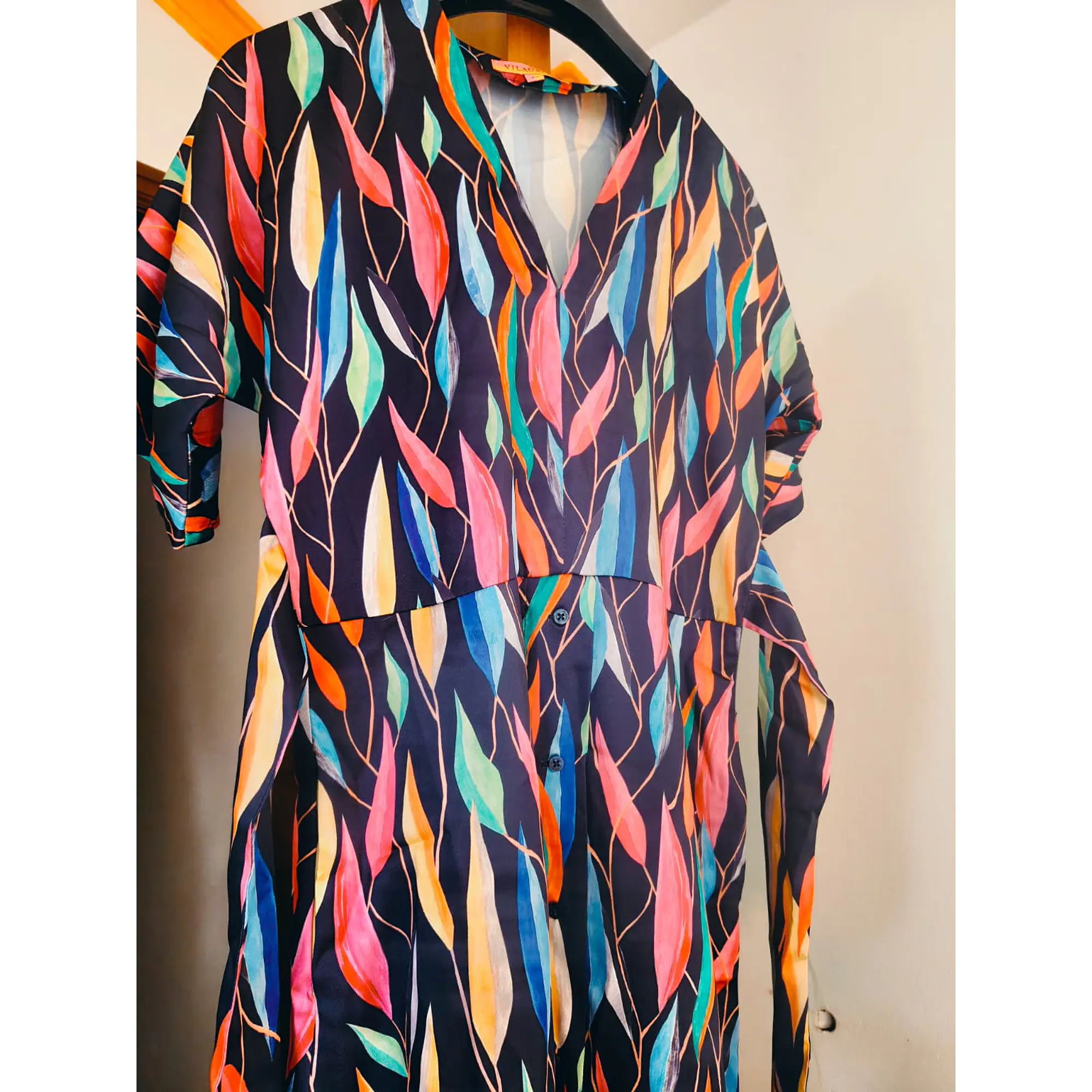 Vestido Midi Estampado Vilagallo - Tamanho 40 - 100% Original 9