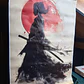 Samurai Canvas Poster with Magnetic Wooden Frame – Japanese Art Rising Sun - thumbnail 4