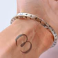 Bracelete Viking Torcido com Runas Nórdicas em Aço Inoxidável + Saco de Pele  - Thumbnail 6