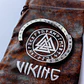 Bracelete Viking Torcido com Runas Nórdicas em Aço Inoxidável + Saco de Pele  - Thumbnail 7
