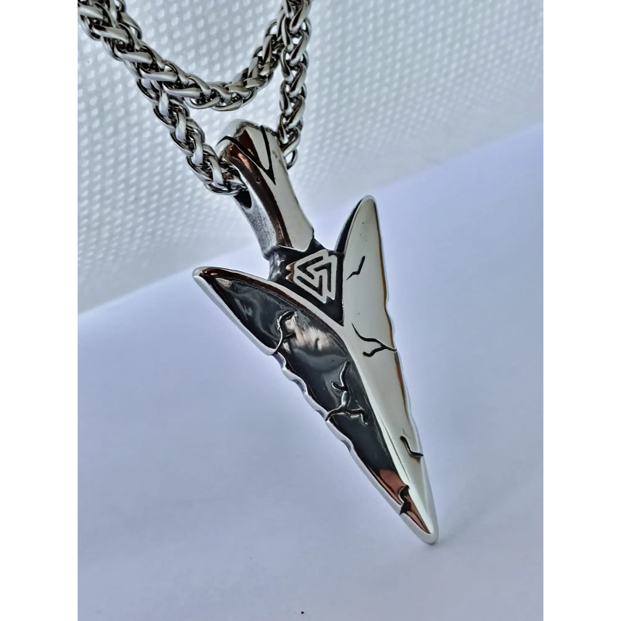 🔱 Men's Viking Arrowhead Necklace in Stainless Steel. 1