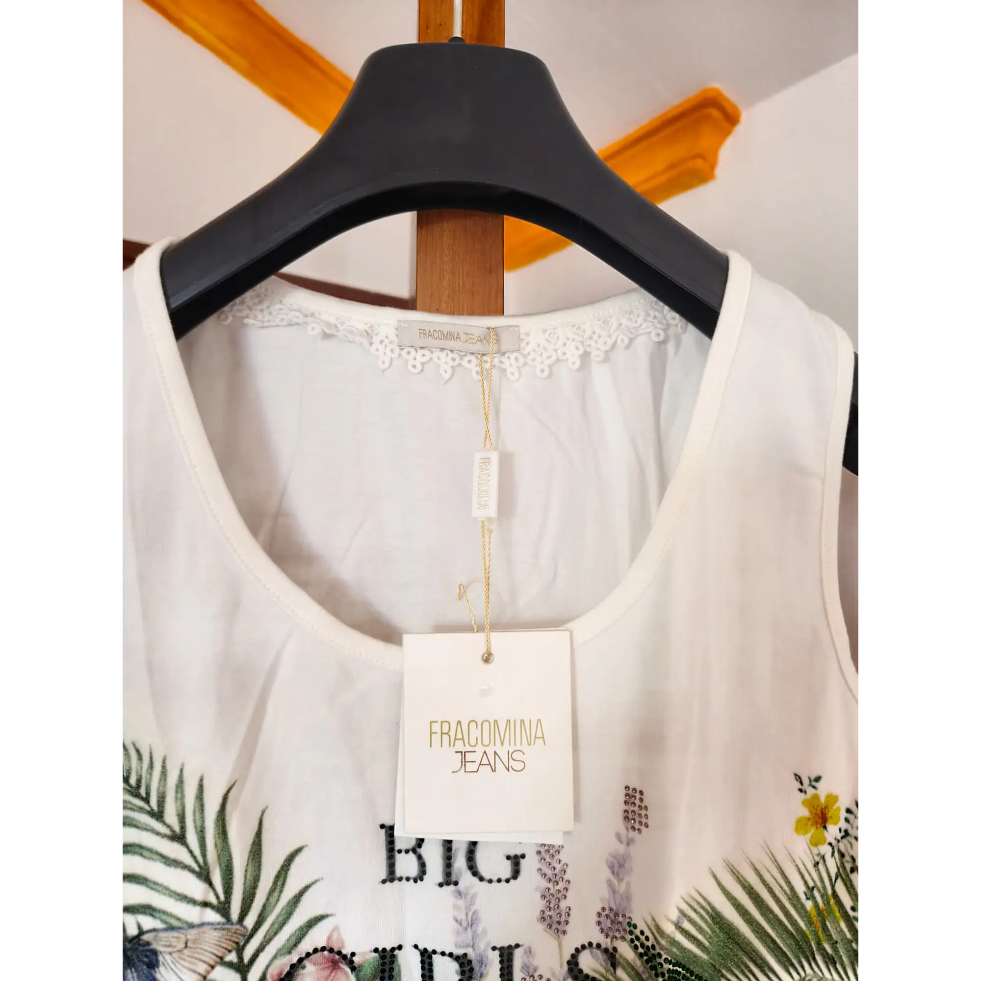 Top / Tank Top Fracomina Jeans (Novo com Etiqueta) – Tamanho M 3
