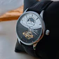 Relógio Automático AOKULASIC Masculino – Design Tourbillon/Open Heart com Fase da Lua e Bracelete em Pele - Thumbnail 7