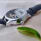 Relógio Automático AOKULASIC Masculino – Design Tourbillon/Open Heart com Fase da Lua e Bracelete em Pele - Thumbnail 8