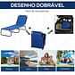 Espreguiçadeira Dobrável com Toldo e Encosto Reclinável  - Thumbnail 19