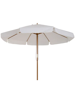 Chapéu de Sol de Madeira com Sistema de Polea e Teto com Ventilação