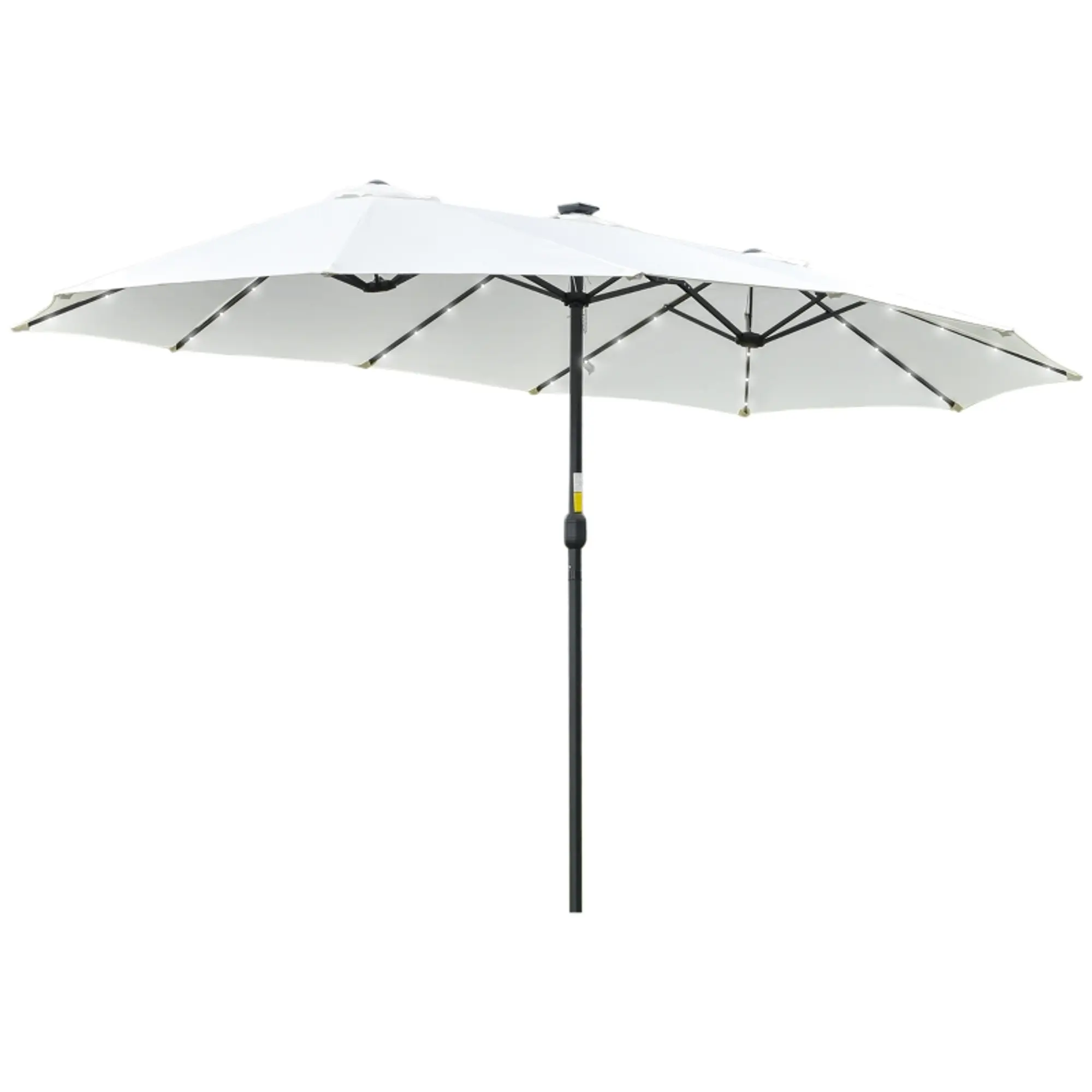 Chapéu de Sol Duplo com 48 Luzes LED 4,5x2,65 m  1