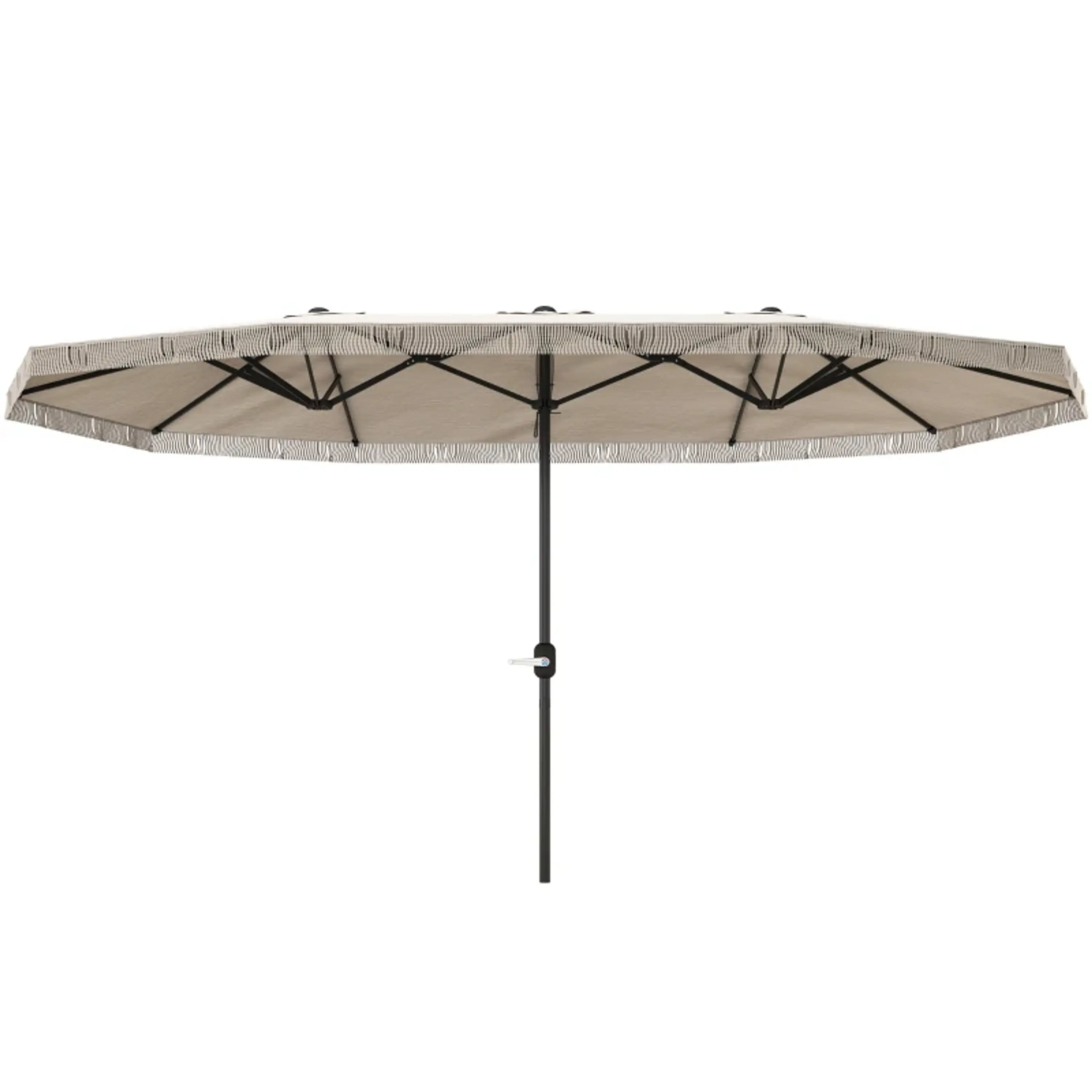 Chapéu de Sol Duplo 4,5x2,7 m para Terraço Exterior com Manivela 1