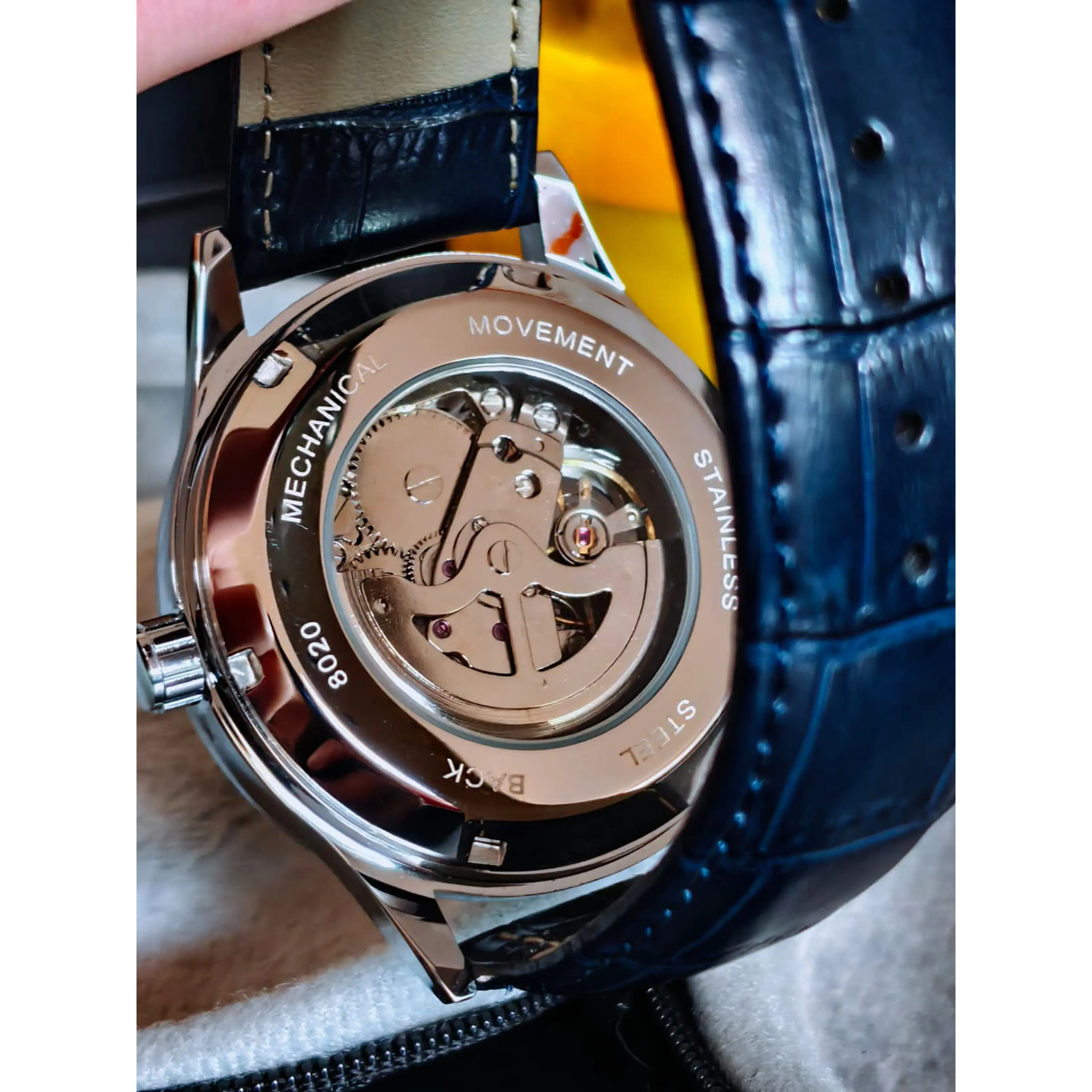 Relógio Automático Skelleton Azul - Excelente Estado. 2