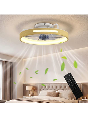 Ventilador de Teto com Luz LED 40 W Motor DC Reversível
