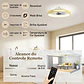 Ventilador de Teto com Luz LED 40 W Motor DC Reversível - Thumbnail 11