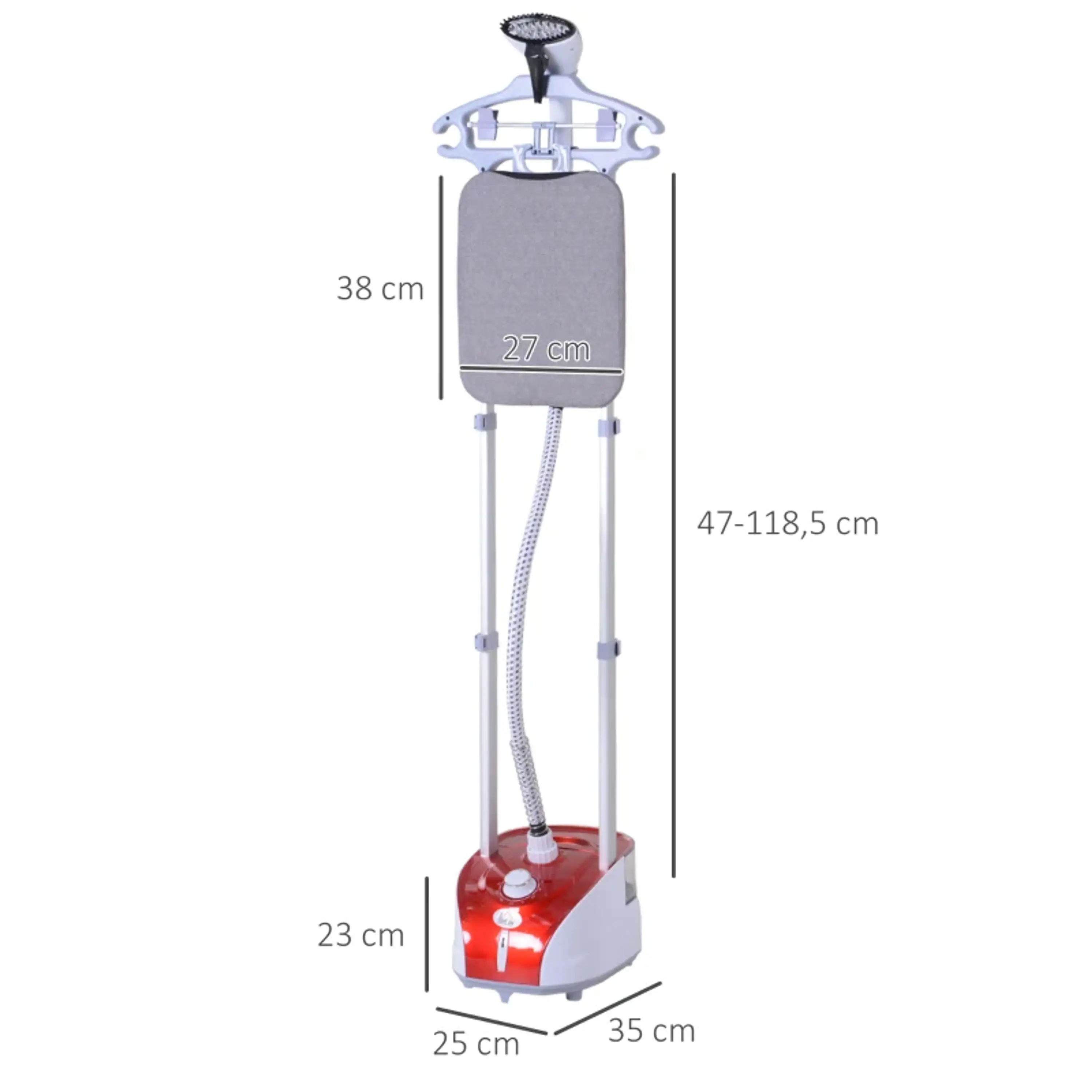 Ferro de Engomar a Vapor para Roupa 1800W Temperatura Ajustável em 11 Níveis Depósito de 2 L 2