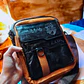 Sac bandoulière pour homme ZEUS London – Similicuir marron - vignette 10