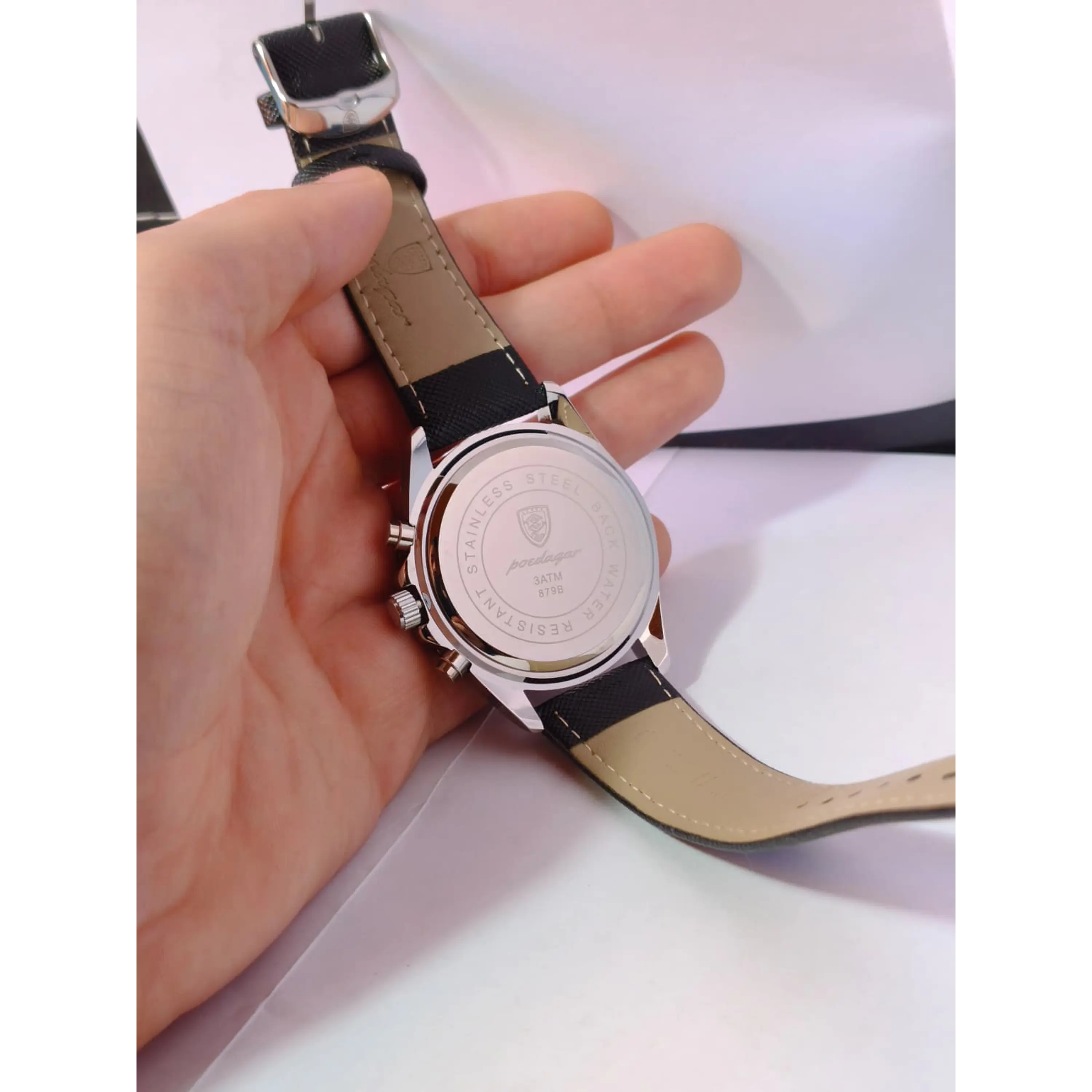 Relógio Chronograph Masculino Poedagar – Design Esportivo, Fase Lunar e Resistência à Água 3ATM 11