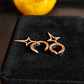 Stainless Steel 4-Point Star Clip-On Earrings (Pair) - thumbnail 1