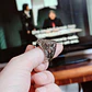Bague flèche égyptienne vintage – Détail de pharaon et de pièce mythologique (argent vieilli) - vignette 6