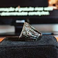 Bague flèche égyptienne vintage – Détail de pharaon et de pièce mythologique (argent vieilli) - vignette 7