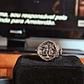 Bague flèche égyptienne vintage – Détail de pharaon et de pièce mythologique (argent vieilli) - vignette 4