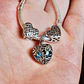 Pulseira de Prata com Charms Coração e Pendente Cristal Azul - Thumbnail 8