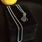 Collier avec pendentif main gothique/zombie en argent – ​​Cordon style punk/alternatif - vignette 7