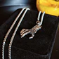 Collier avec pendentif main gothique/zombie en argent – ​​Cordon style punk/alternatif - vignette 8