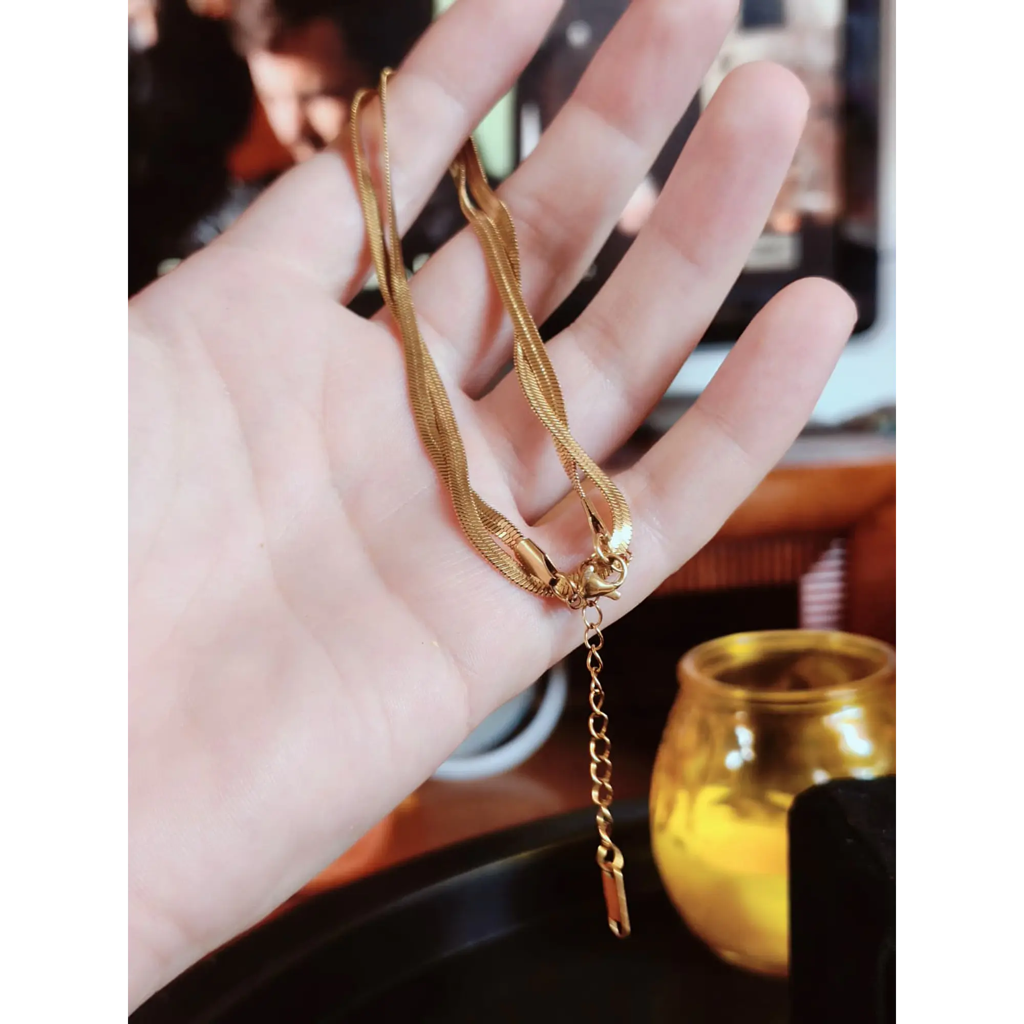 Corrente dourada Malha Cobra: Elegância e Brilho para Qualquer Ocasião 3