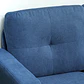 Sofá Chaise Longue Sofá em Forma de L Estofado em Poliéster - Thumbnail 11