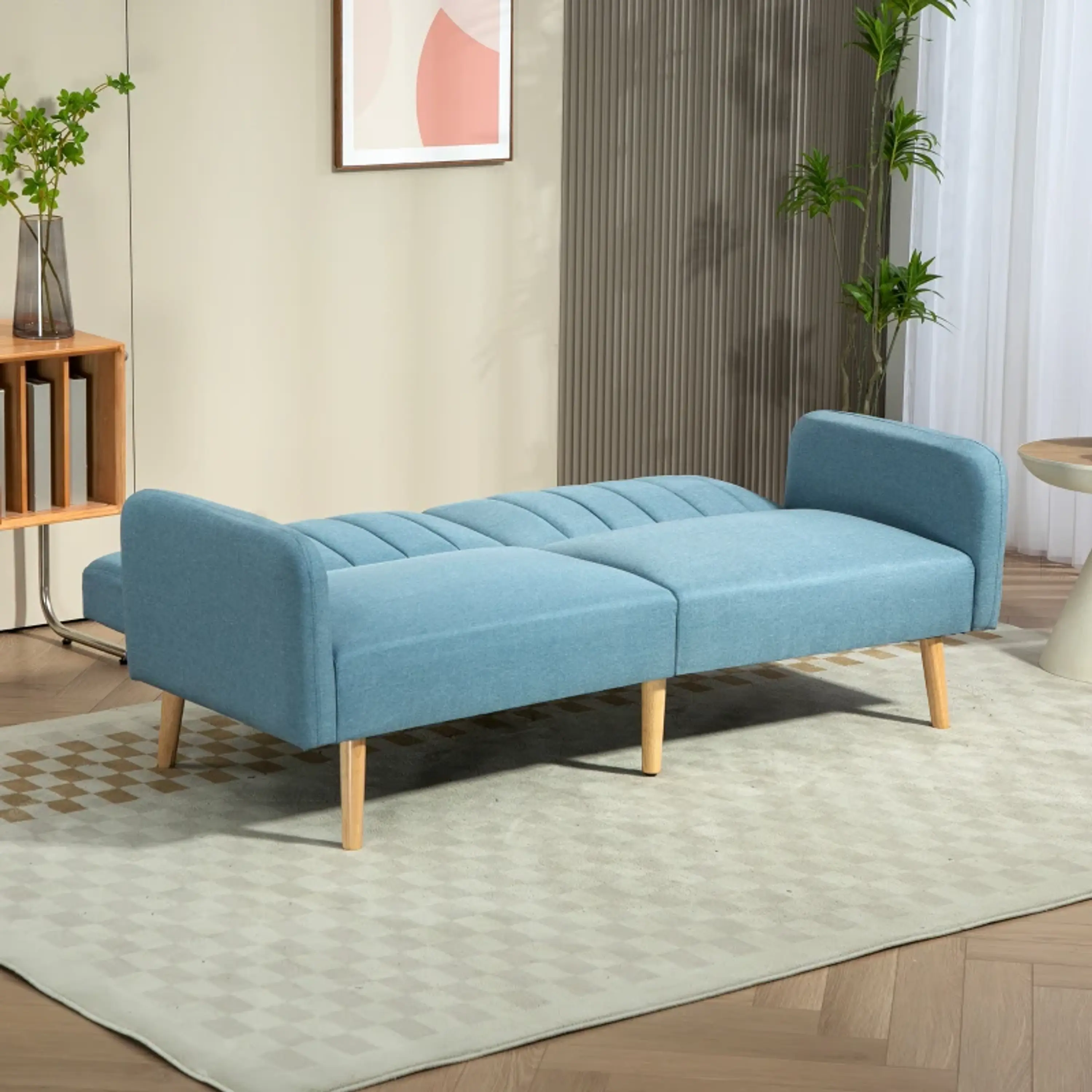 Sofá Cama de 2 Lugares com Encosto Ajustável em 3 Posições 12