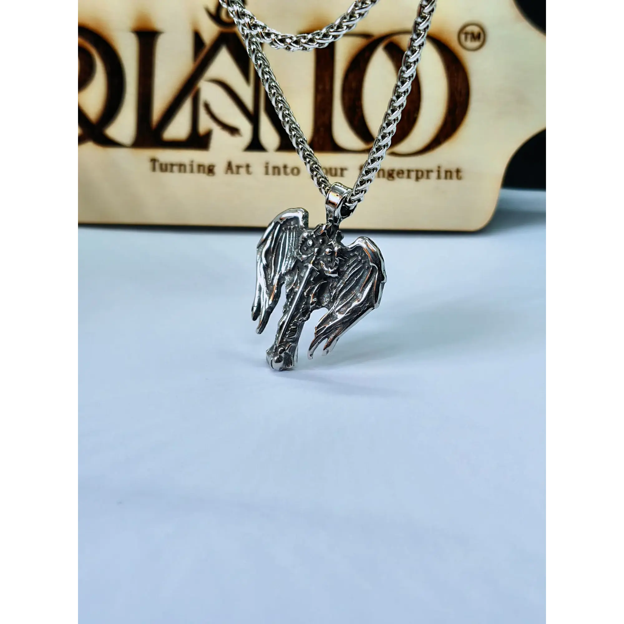 Colar Unissex com Pingente de Dragão Gótico Estilo Vintage - Aço Inoxidável 1