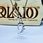 Tribal Claw Pendant Necklace in Stainless Steel, Silver Finish with Cubic Zirconia - thumbnail 3