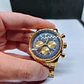 Montre chronographe pour homme en or avec cadran bleu - vignette 15