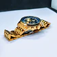 Montre chronographe pour homme en or avec cadran bleu - vignette 7