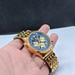 Montre chronographe pour homme en or avec cadran bleu - vignette 6