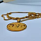 Colar com Medalha Tetragrammaton (Nome Sagrado - IHVH) em Aço Inoxidável Dourado - Thumbnail 3